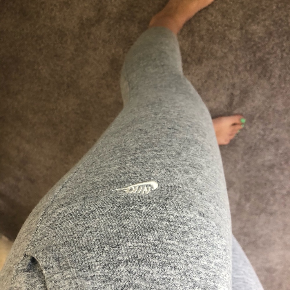 Gray Nike Sweatpant Leggings Small